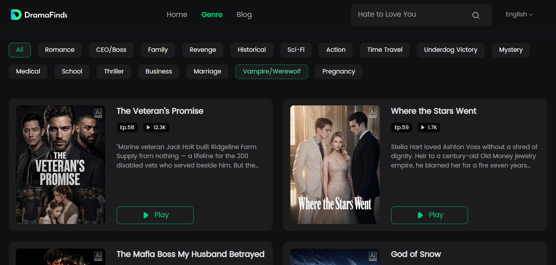 dramafinds web